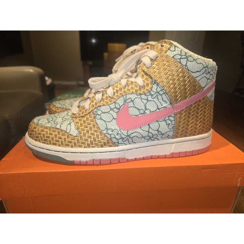 Nike Dunk High Premium Nori Desert Bloom DS 8.5 Mens 10W OG Box Extra Laces